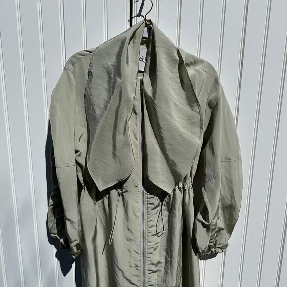Rodebjer Leandra Over Coat Lightweight Jacket Clay Gray Grey NWT $550 XS Trench - Picture 12 of 16